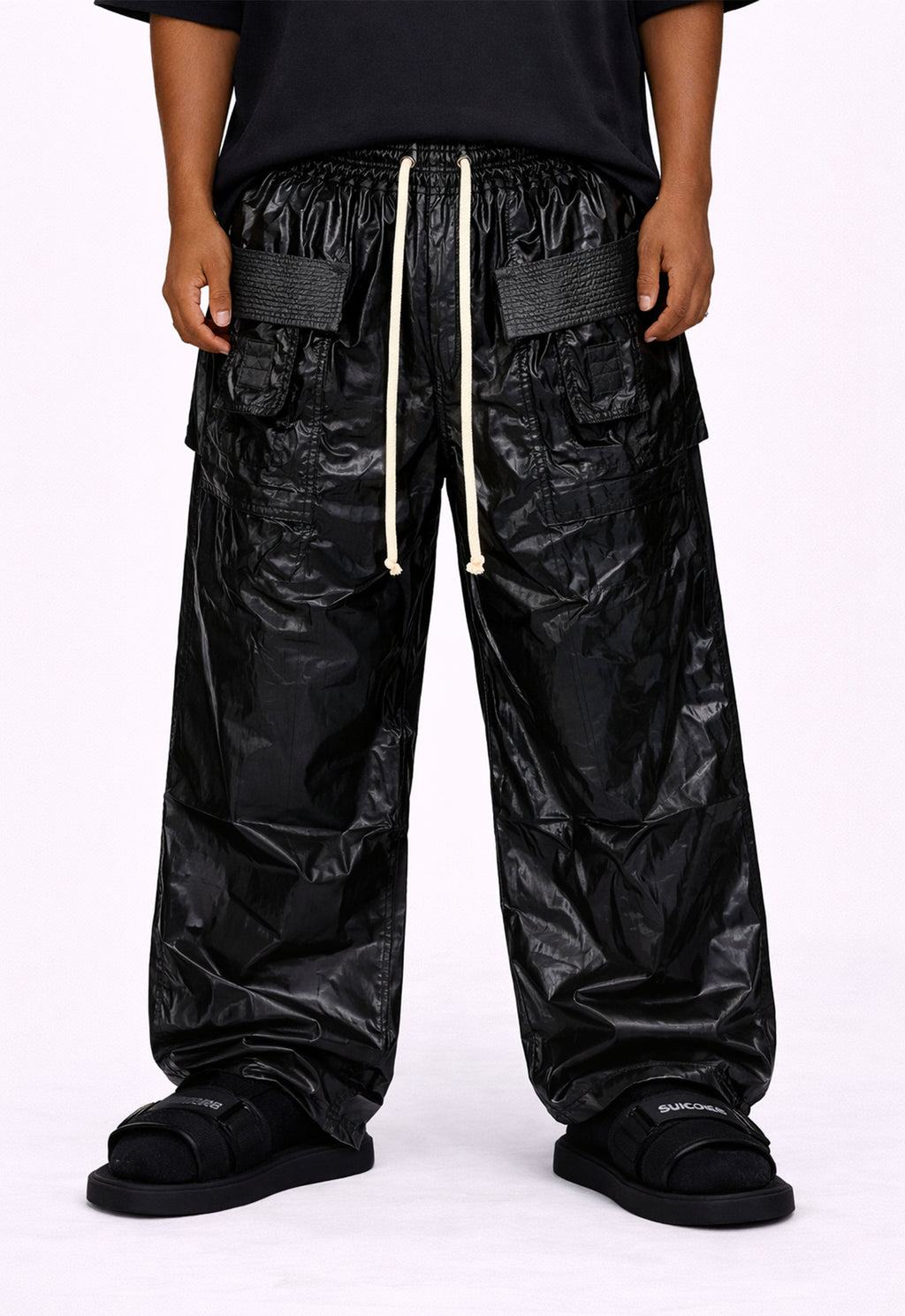 SHINE DROP CROTCH PANTS