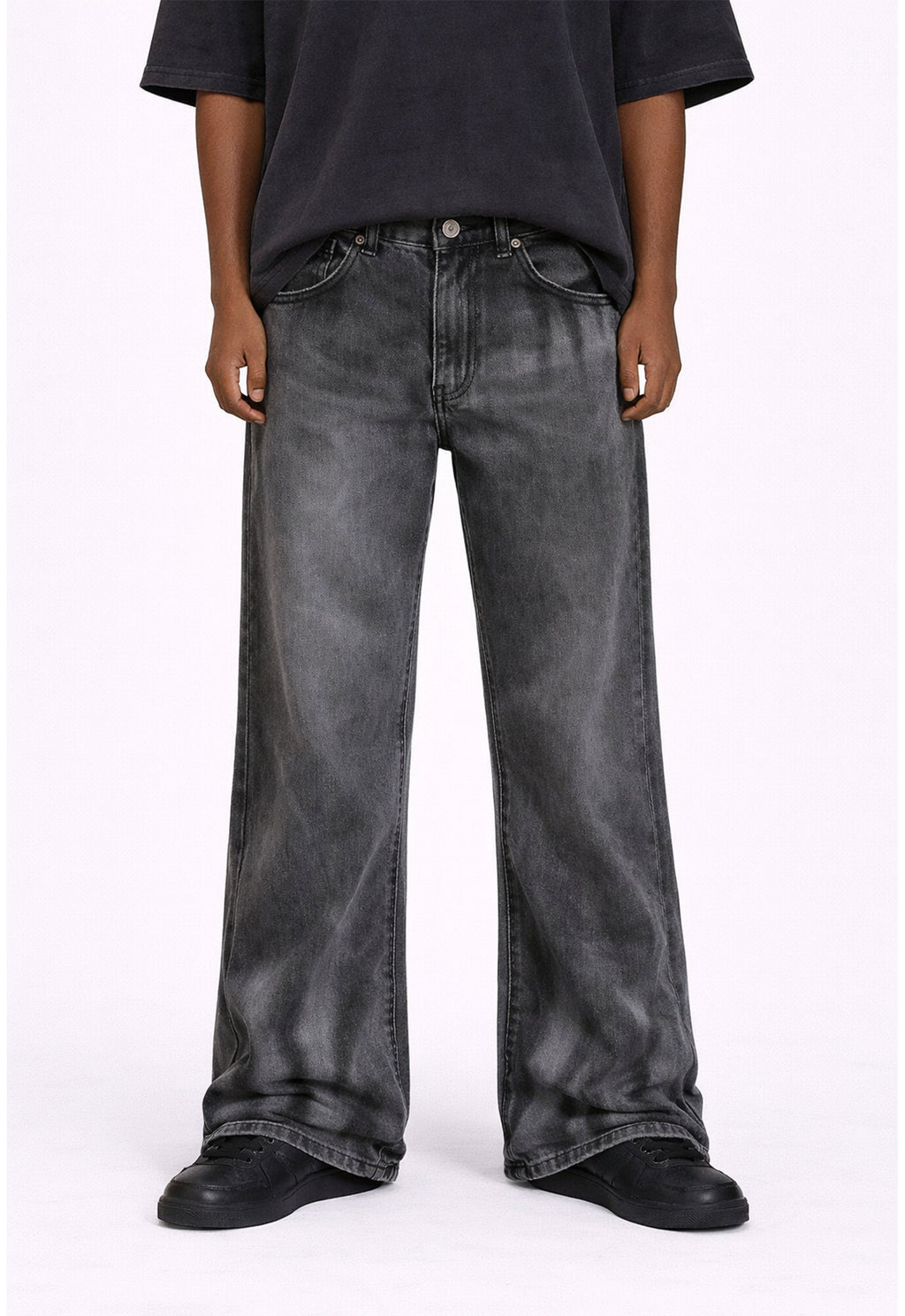 GREY VINTAGE FLARE DENIM
