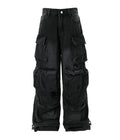 NOIR DISTRESSED CARGO DENIM