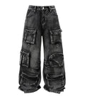 ACID WASH CARGO PANTS